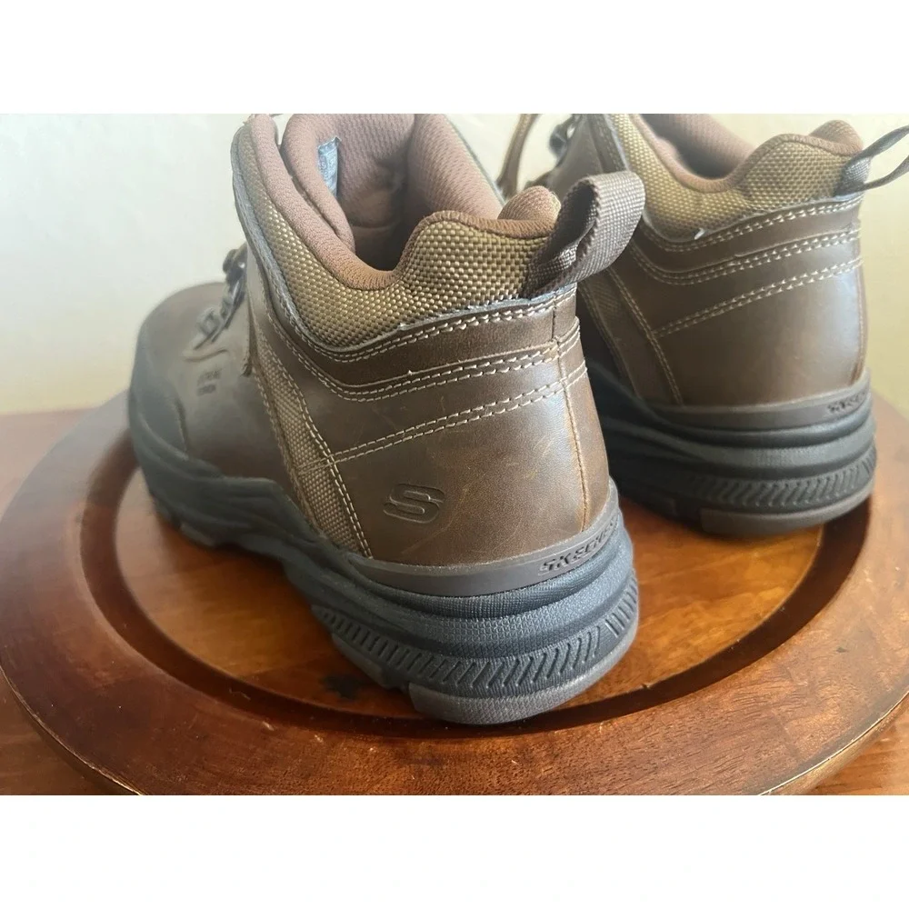 Skecher Chukka Boots Men‎ 7 Chocolate Brown Relaxed Fit Leather Memory Foam